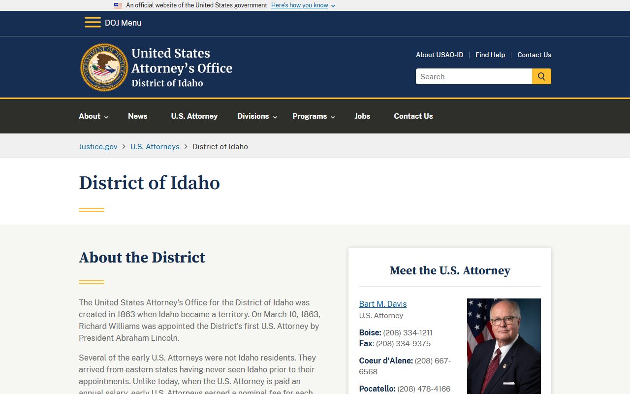 Teton County court charges federal prosecutor source