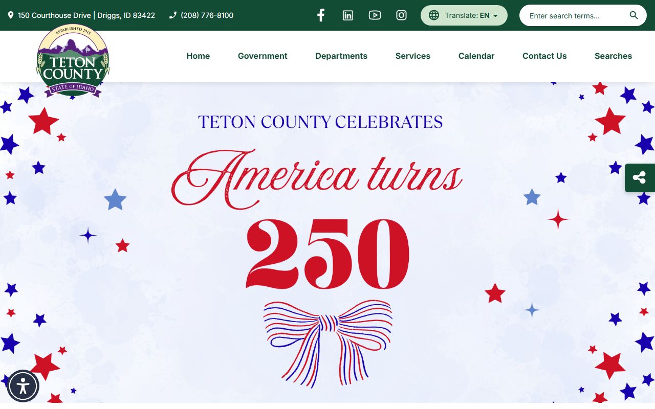 Teton County court records official county homepage